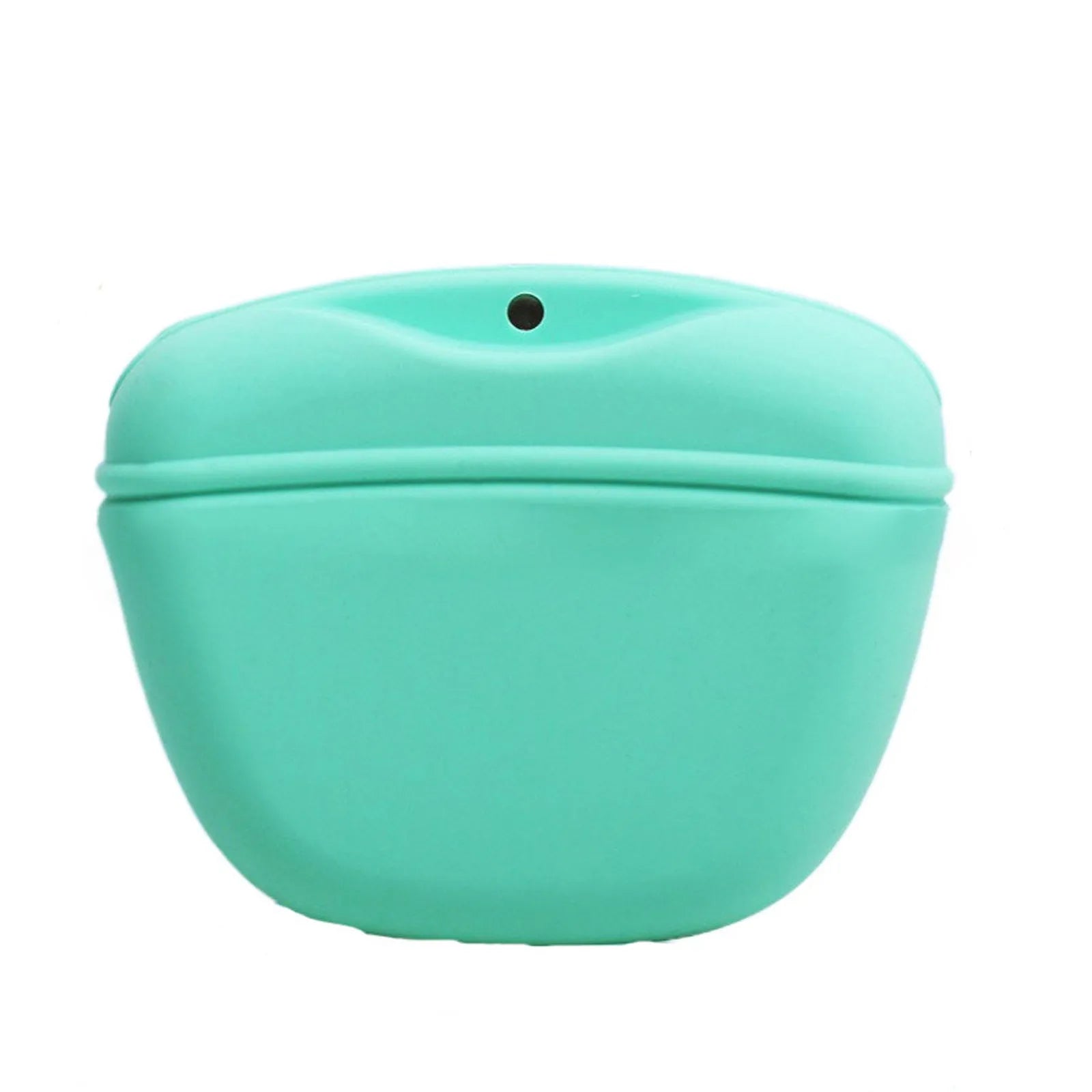 Silicone dog training waist bag with clip and magnet closure in multiple colour options