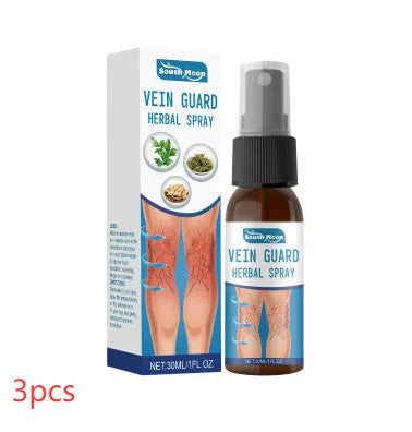 Herbal body care spray 30ml bottle with menthol and botanical extracts