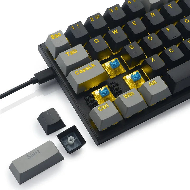 Z11 aluminium alloy mechanical keyboard key cap set showing multiple colourway options