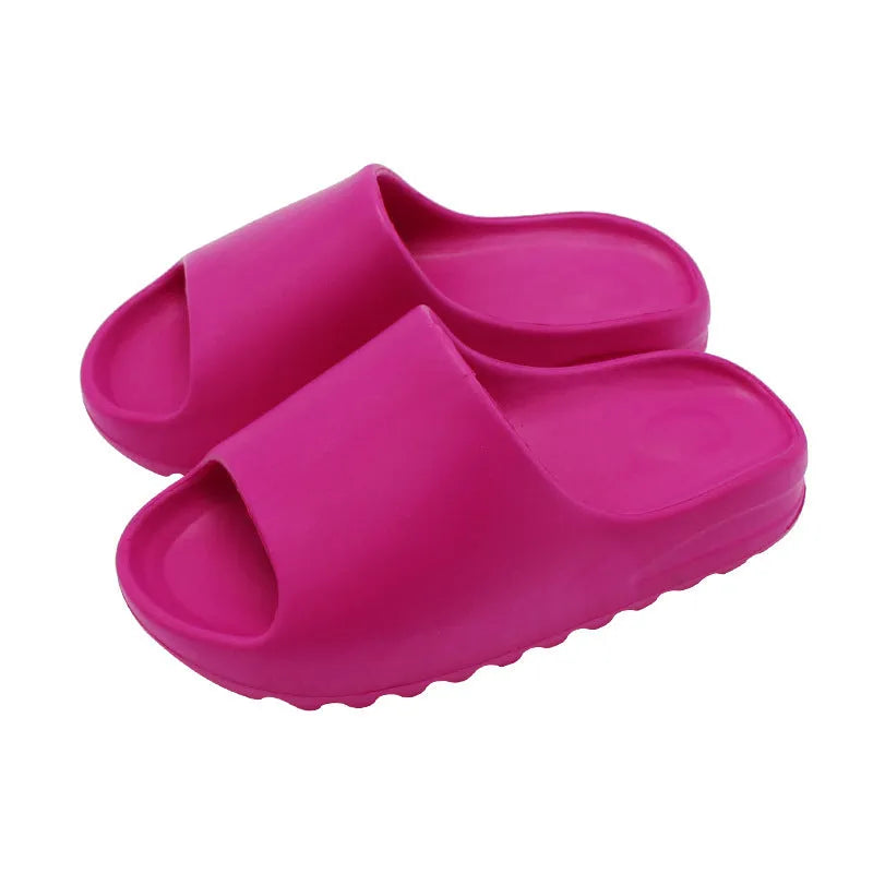 Unisex EVA flip flops beach slippers in multiple colours with injection-moulded sole