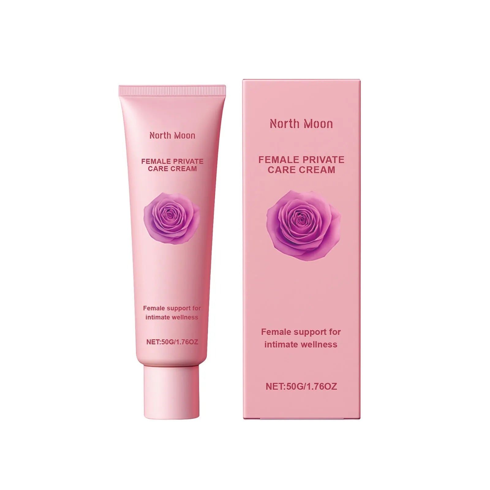 Gentle Care moisturising cream in 50g packaging with rose and peppermint extracts for dry skin
