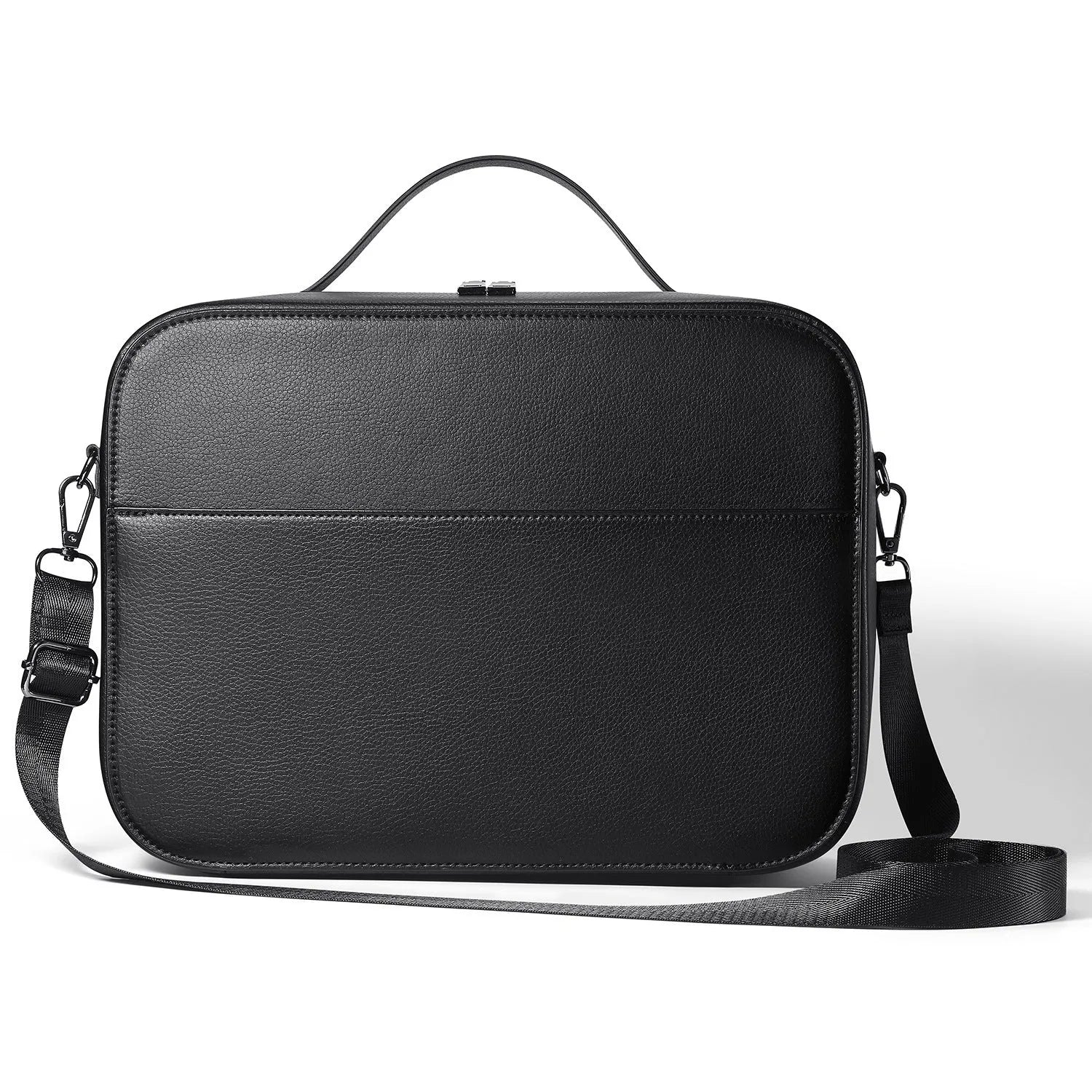 Vision Pro MR glasses superfiber storage box in black colour showing compact protective case