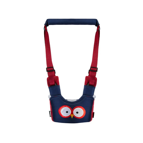 Cotton baby walking harness belt in blue colour with adjustable straps for toddler walking assistance