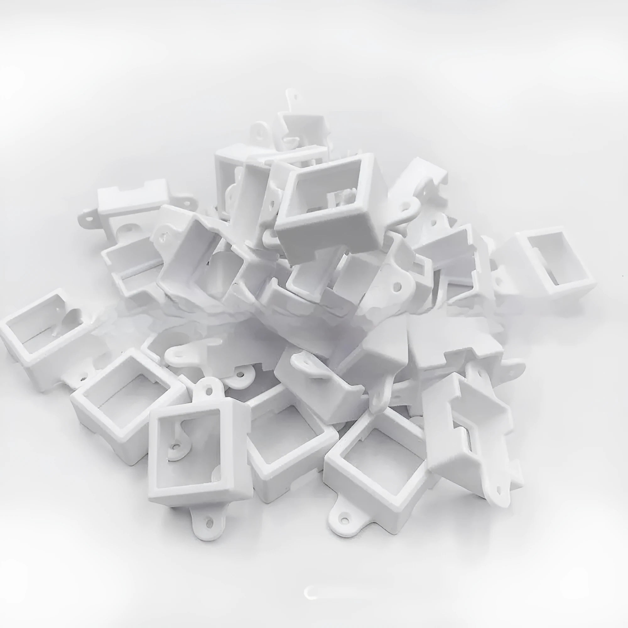 White plastic LED protective lampshade measuring 1.7cm by 6cm for bulb and strip light coverage