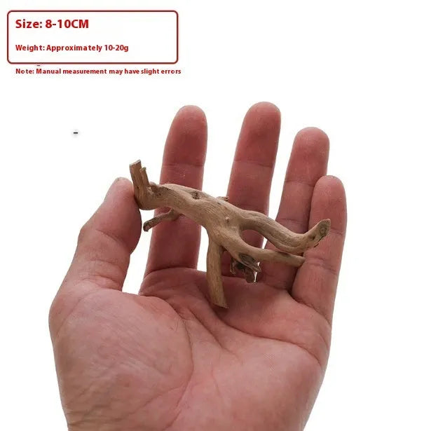 Xiaoqi root natural wood aquarium decoration ornament for fish tank scenery on a white background.