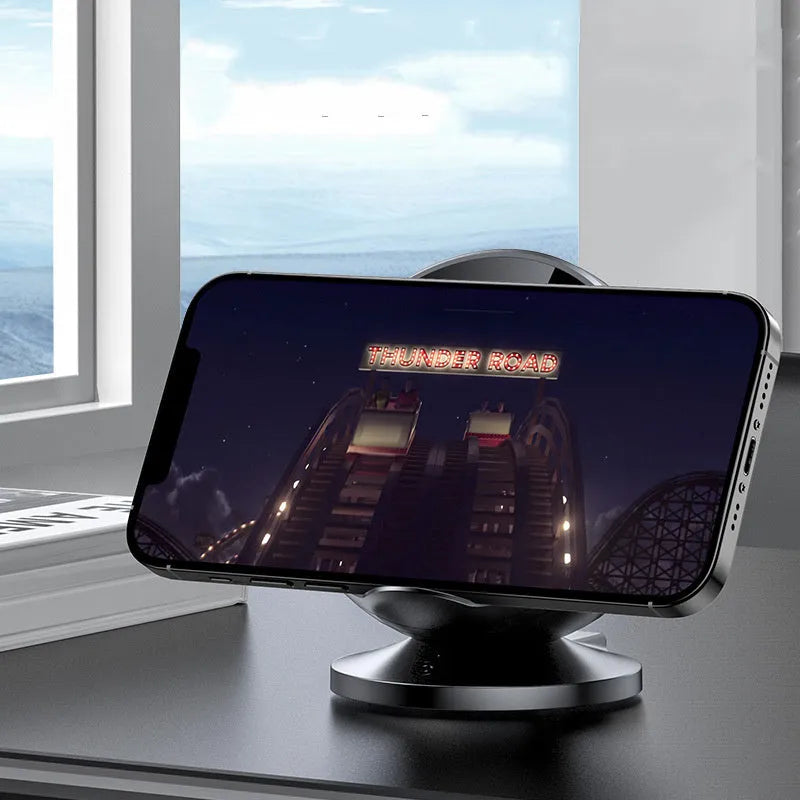 Universal mobile phone wireless charging holder with built-in Bluetooth speaker in four colour options