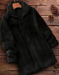 Double-sided fleece outdoor jacket in black, navy blue or khaki colours