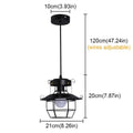 American iron droplight restaurant decorative lamp with retro lantern shape single head design