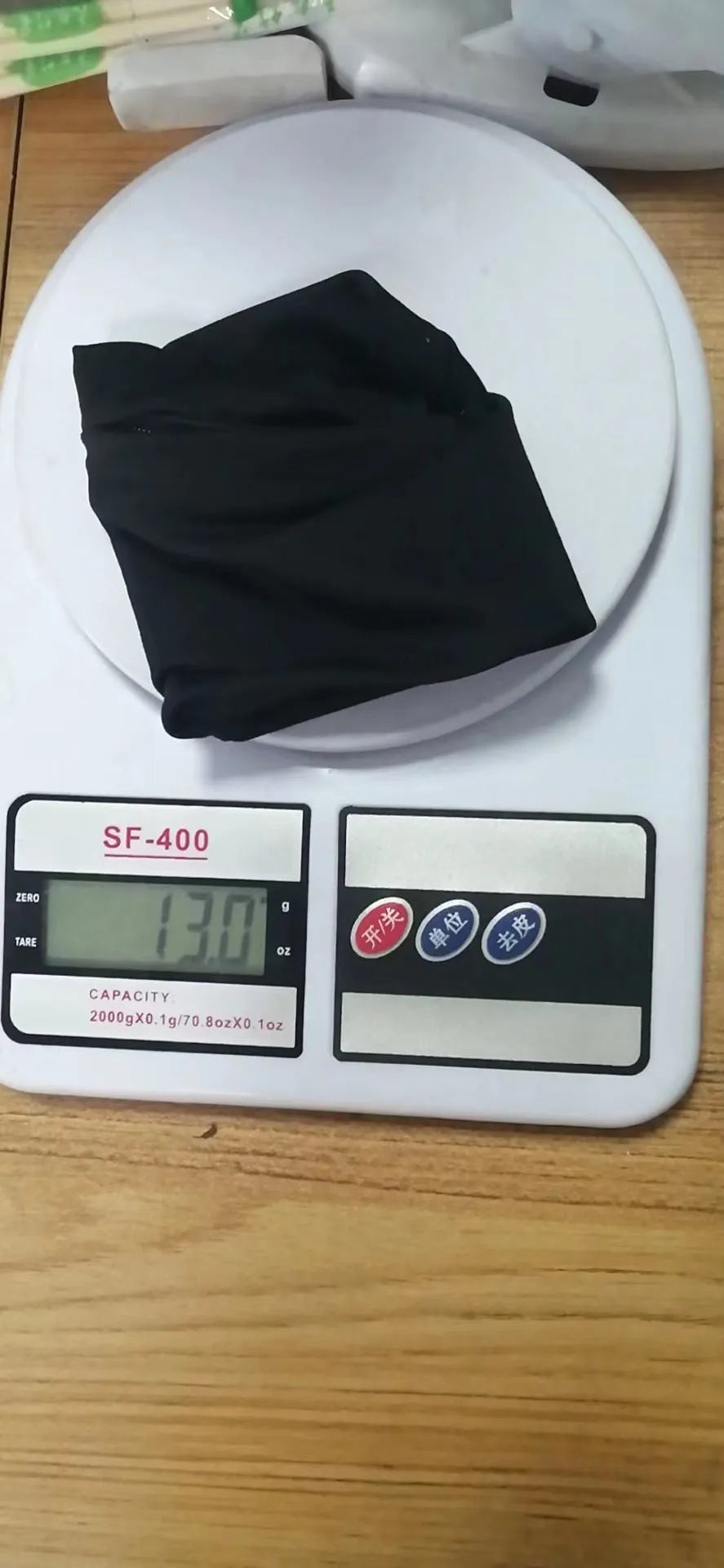 Camping fitness arm wallet wrist bag measuring 10 by 10.5 centimetres.