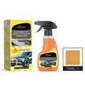 120ml car sticky remover cleaner with citrus extract and white towel beside bottle