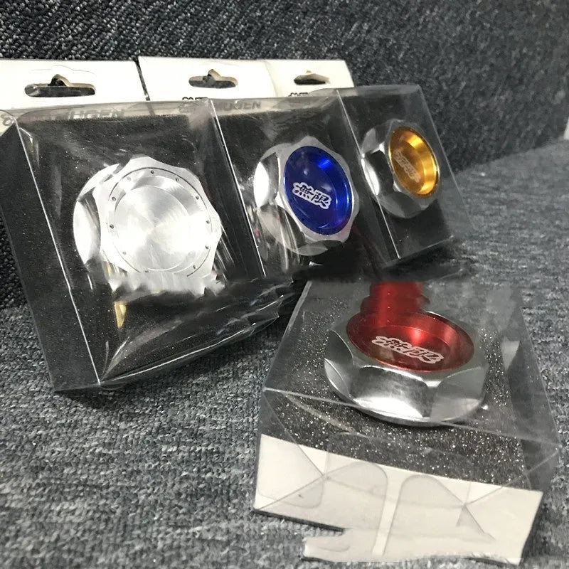 Aluminum alloy oil filter cap for Honda models in six colour options