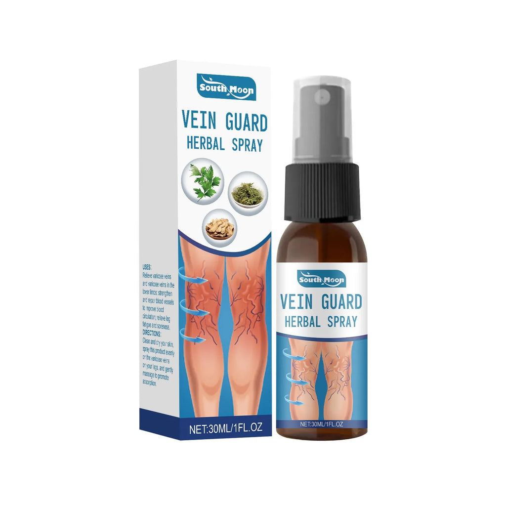 Herbal body care spray 30ml bottle with menthol and botanical extracts