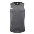 Men's solid colour quick-drying polyester sports tank top for summer outdoor activities