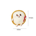 Assorted soft kitten teething toys shaped like a hamburger, chicken leg, fries, bread, and hot dog.