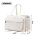 Easy To Go Out cat stress travel bag foldable Oxford cloth pet carrier with transparent window in beige