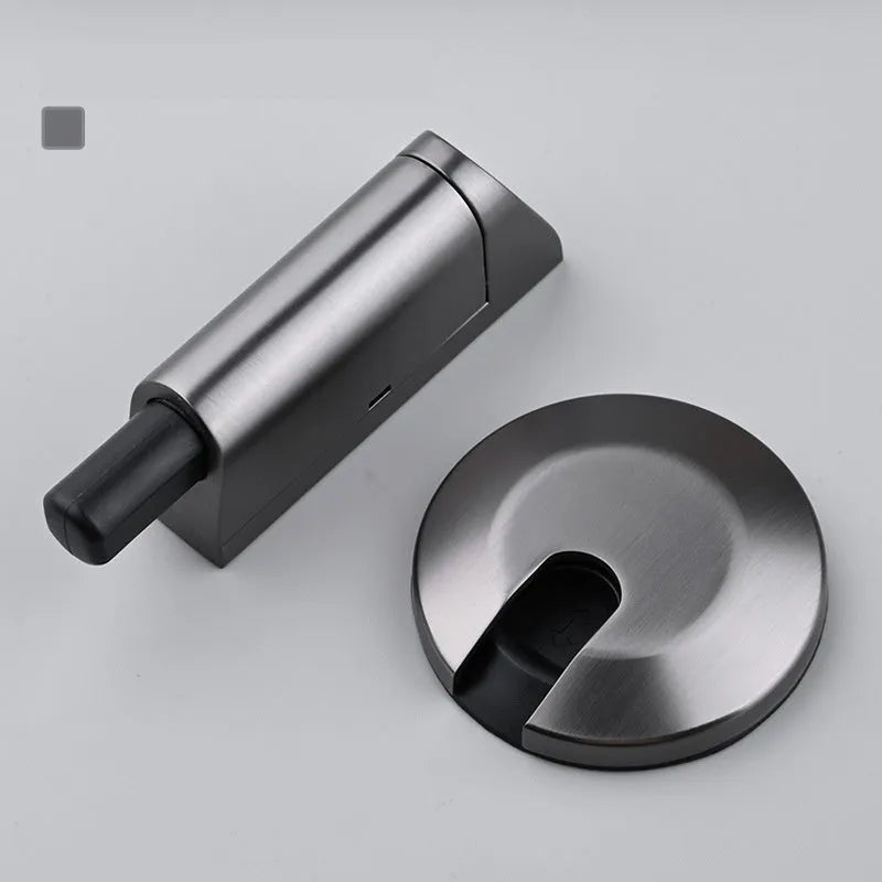 Zinc alloy invisible door stopper in six colour finishes for modern households