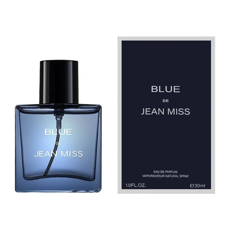 Men's perfume bottle with light woody fragrance, sandalwood and cedar notes, 100ml, black colour option