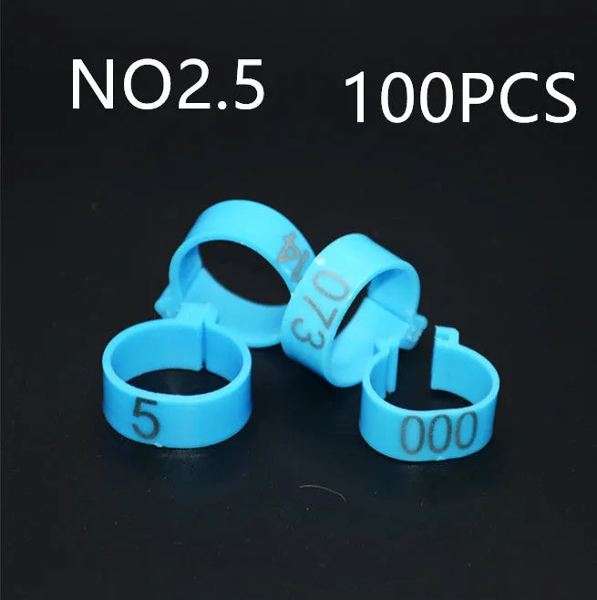 100 PCS chicken foot ring O-ring sealing washers in blue, green, purple, red, white, yellow colours