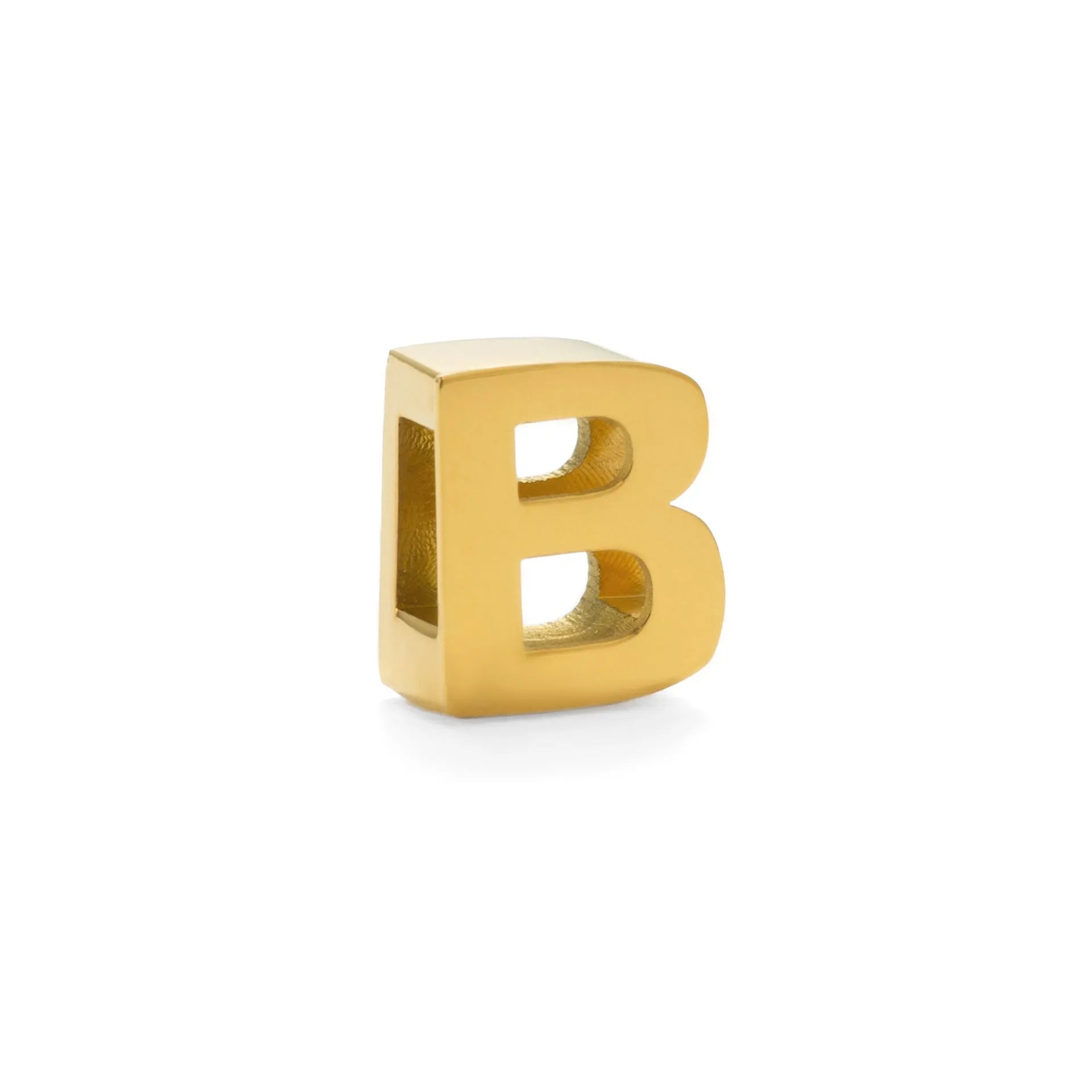 Gold electroplated titanium steel necklace with the letter 'A' pendant on a 40.5cm chain.