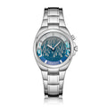 Millennium vintage Y2K digital watch with dual LED display on alloy strap