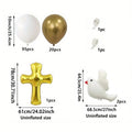 Balloon Arch Kit 120PCs Cross White Dove Balloon Set for Wedding Birthday Party Decoration, 10 Inch Oxford Cloth Cartoon Animal Shape Balloons