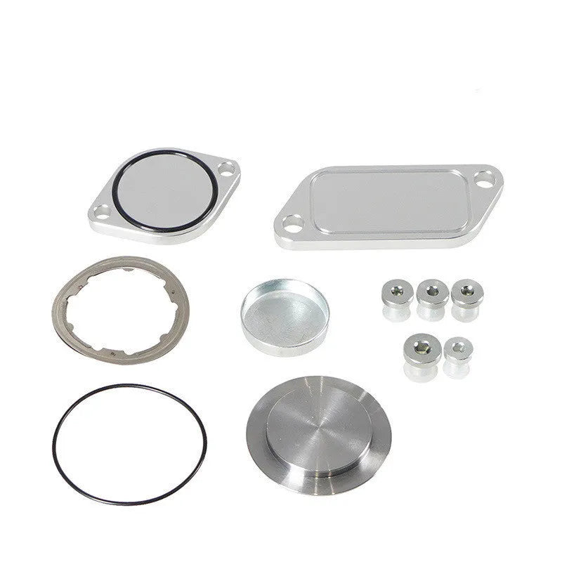 Silver aluminium alloy automotive valve cover for cooler exhaust gas recirculation systems