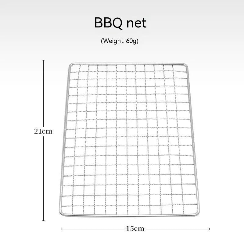 Stainless steel folding barbecue grill with large cooking surface and storage bag