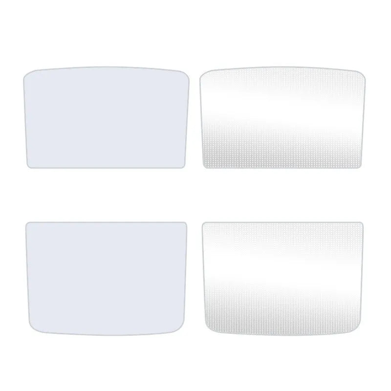 Ice crystal skylight sun visor in beige for general vehicle thermal insulation and sun protection