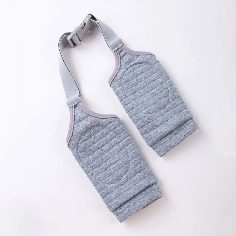 Adjustable dog knee protector pad with elbow padding and matching scarf in blue colour