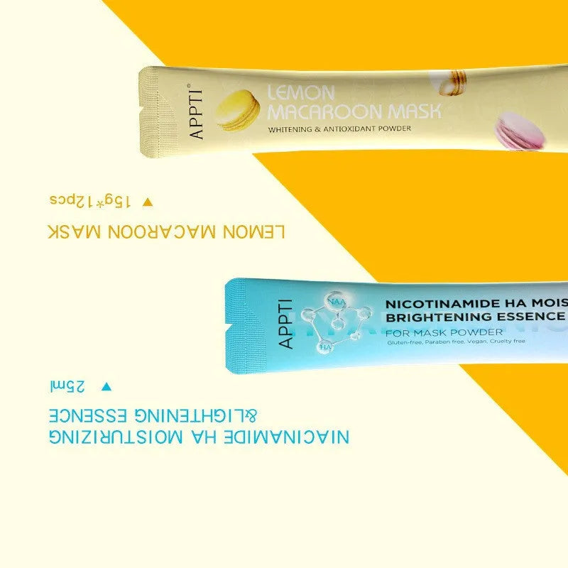 Peel off facial mask powder 15g with Vitamin C and Lemon Extract for oil control and brightening