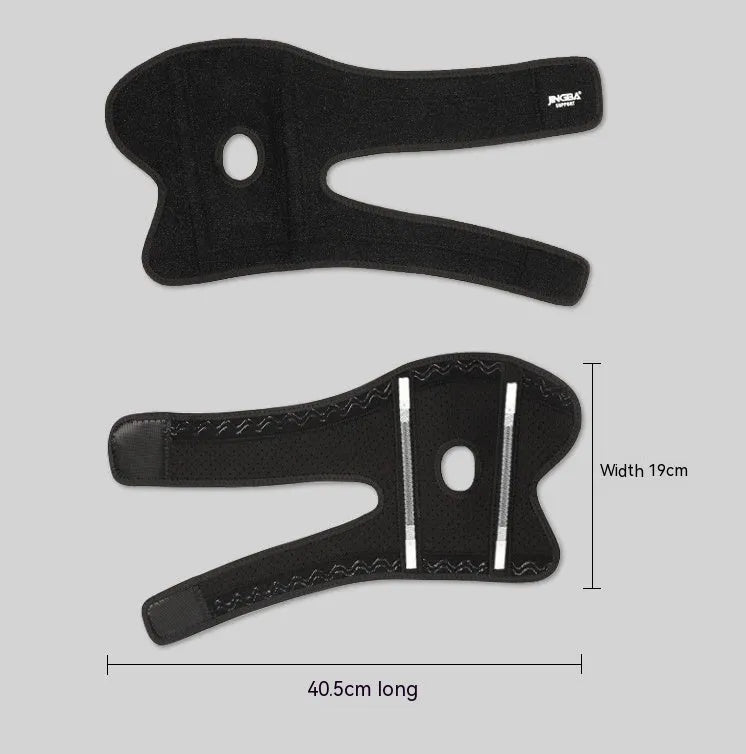 Black adjustable sports elbow guard for badminton, basketball, tennis, and fitness training.