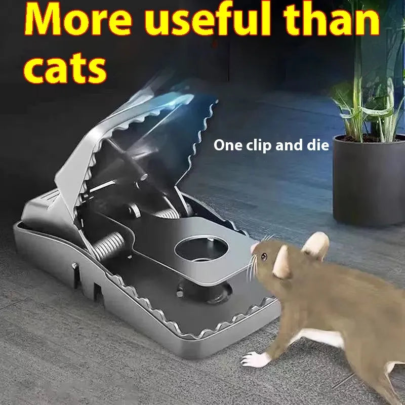 Automatic mouse cage trap for indoor rodent control in three size options