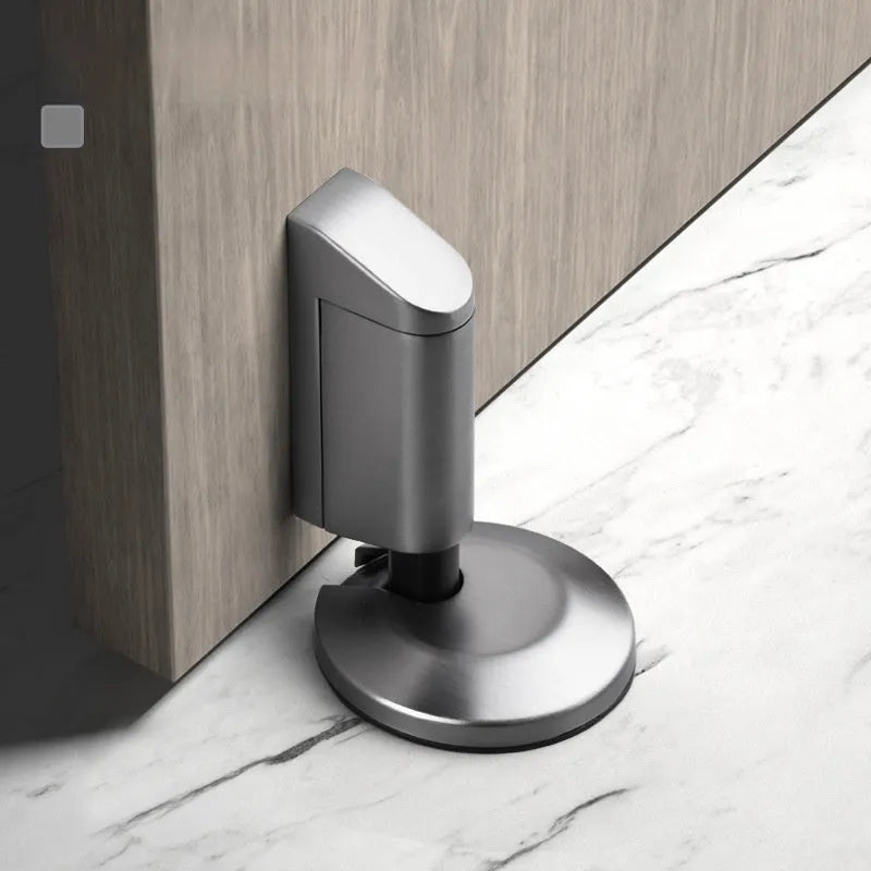 Zinc alloy invisible door stopper in six colour finishes for modern households