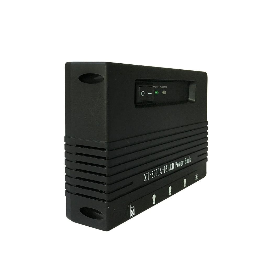 XT-5000A solar LED light with 4Wp photovoltaic panel and 3Ah battery for outdoor use
