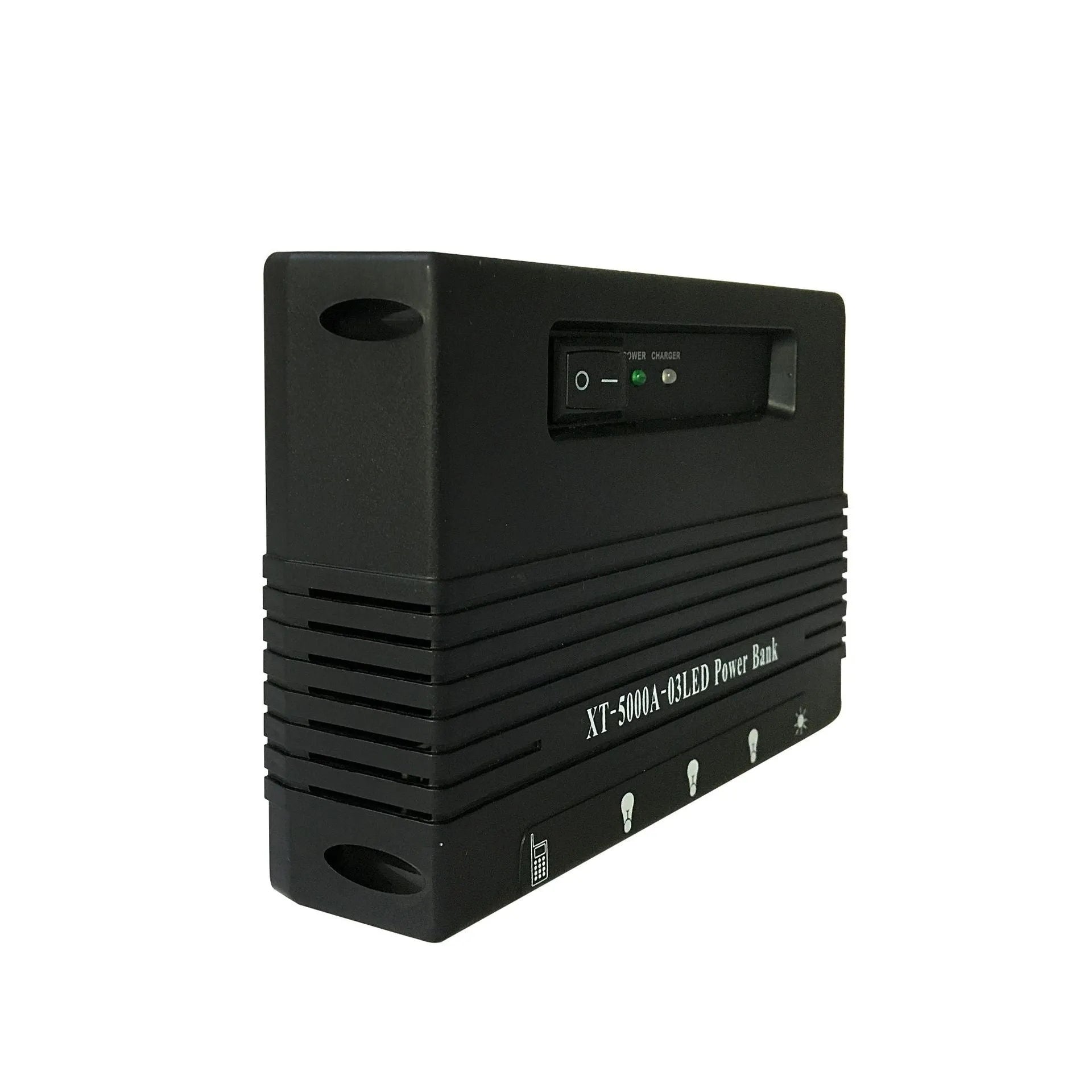 XT-5000A solar LED light with 4Wp photovoltaic panel and 3Ah battery for outdoor use