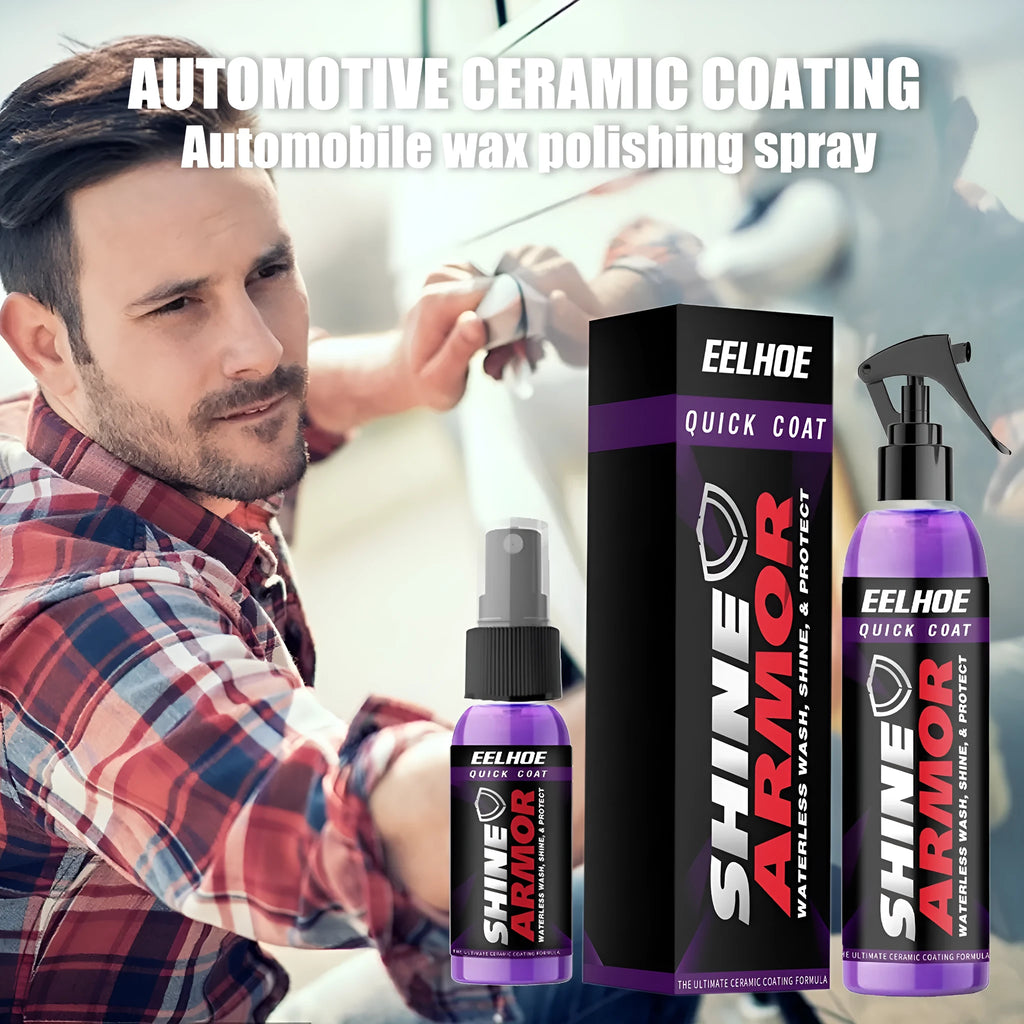 Purple automobile nano coating spray bottle for car protection with hand spray application