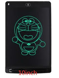 Electronic drawing board with 8.5-inch LCD screen in black, showing a drawn flower with a yellow stylus beside it