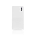 20000 mAh polymer lithium ion power bank with multi-USB ports, black plastic shell, 140x69x26mm