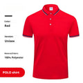Summer waiter workwear top in cotton blend polyester, available in eight colours, front view on model