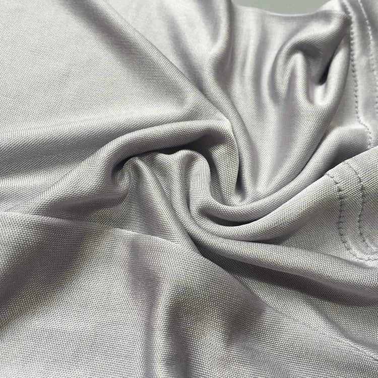 Men's silk shorts in navy blue, skin colour or silver grey with mid-waist loose fit