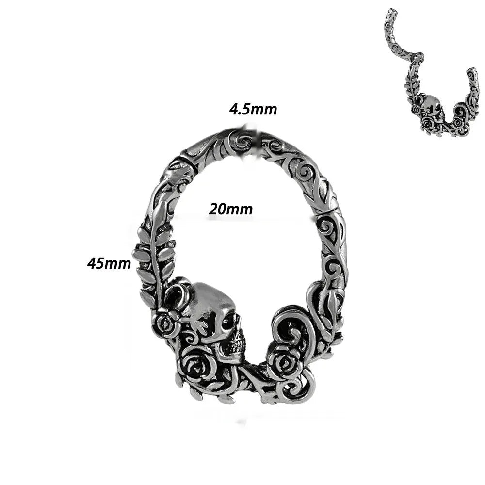 Copper cone round magnet ear extenders showing geometric shape and magnetic fastening in one of eight colour finish options