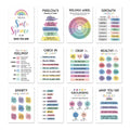 Set of 12 mental health posters on coated paper with bright film finish, 255x355mm, including glue dots