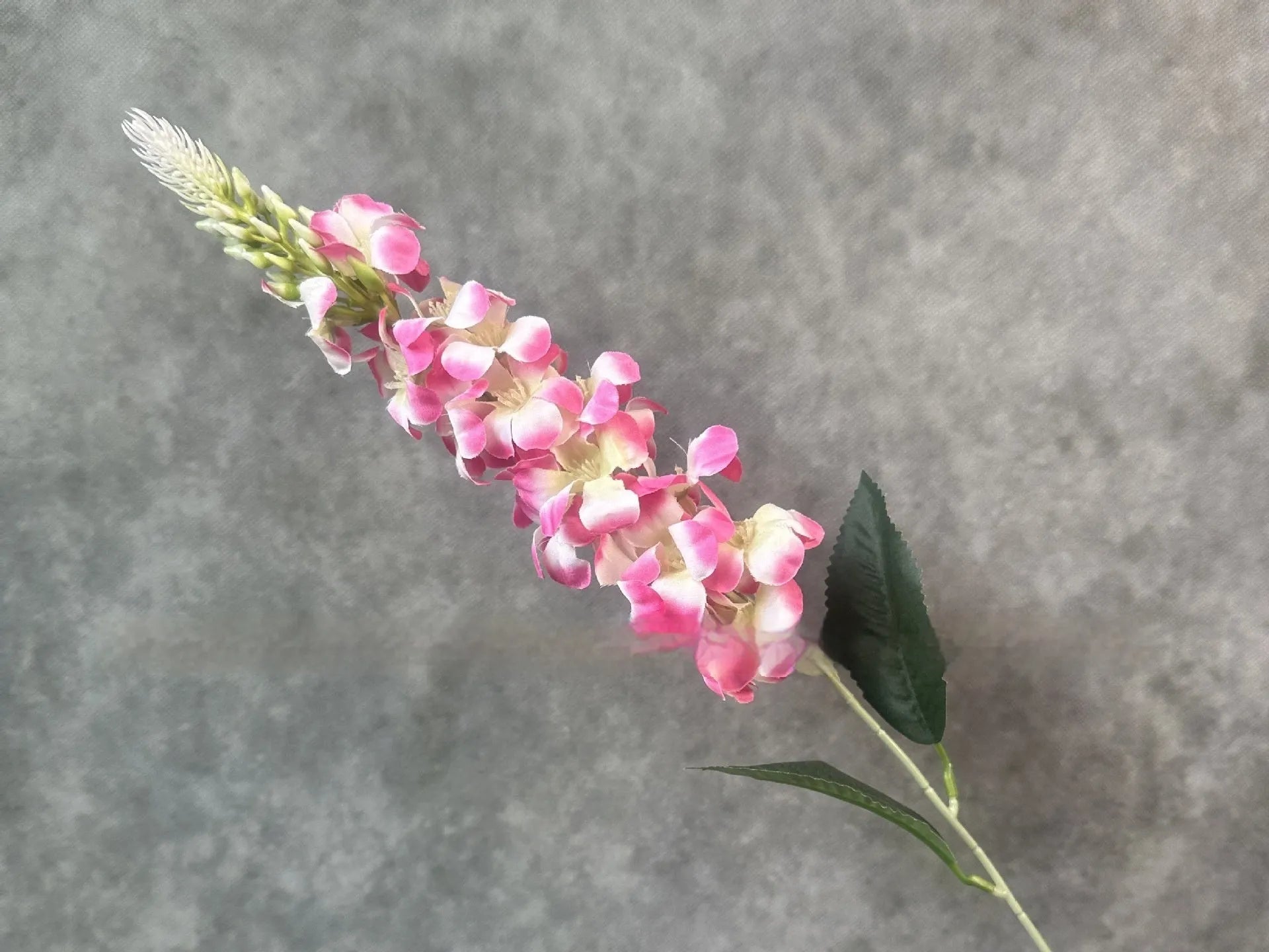 Artificial silk antirrhinum hyacinth stem 72cm, flower part 25cm, multiple colour options for decoration