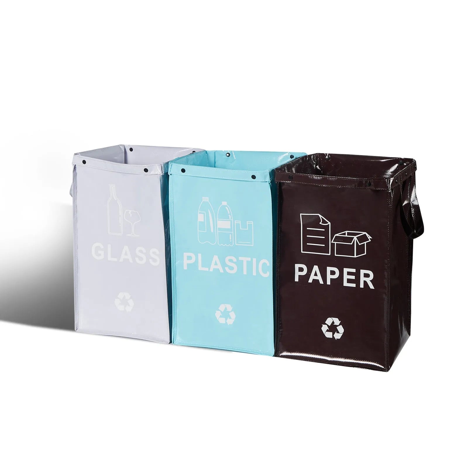 40L waterproof garbage classification bin in PP material with 30x50x30cm dimensions available in multiple colours