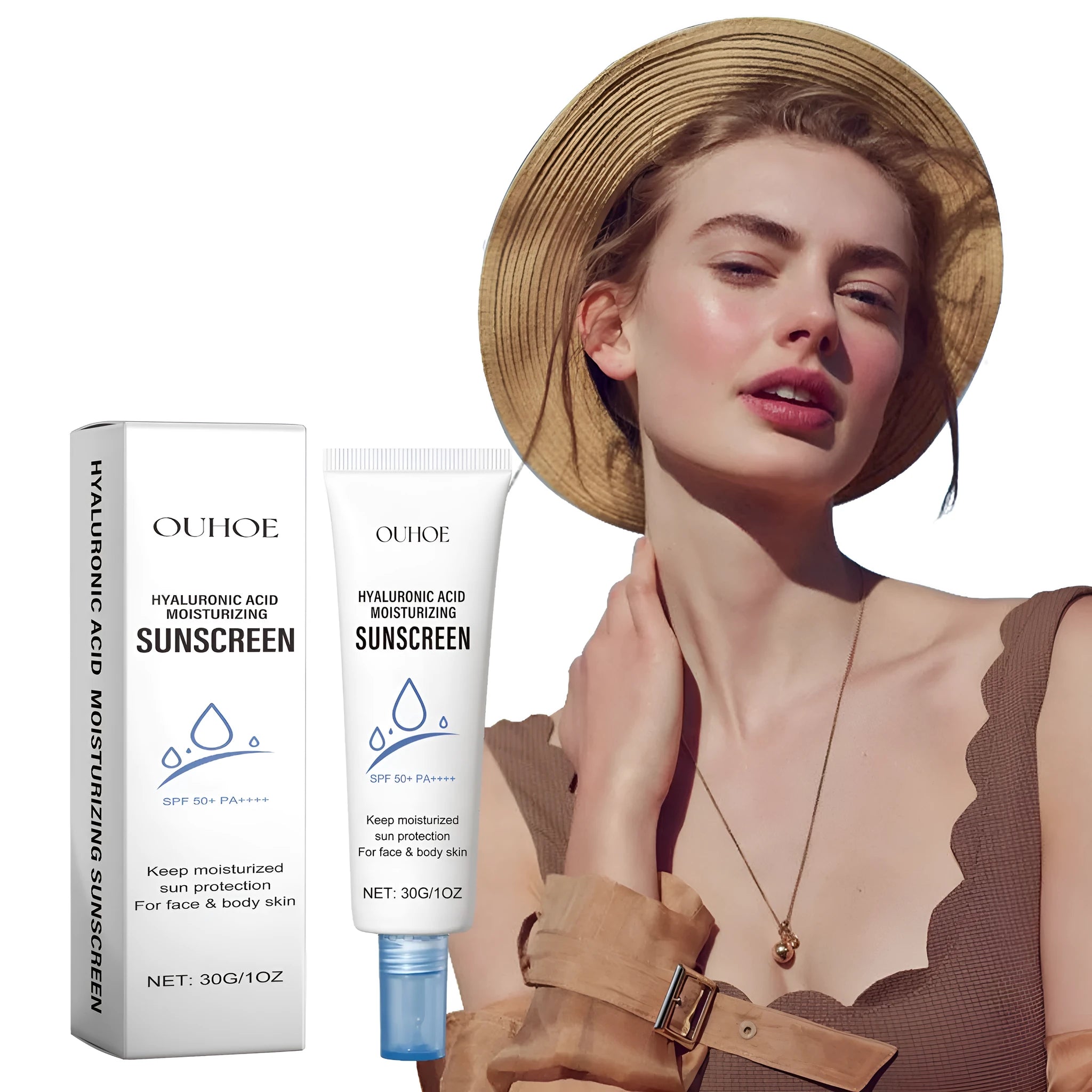 30g tube of moisturising protective lotion with UV isolation for face and body.