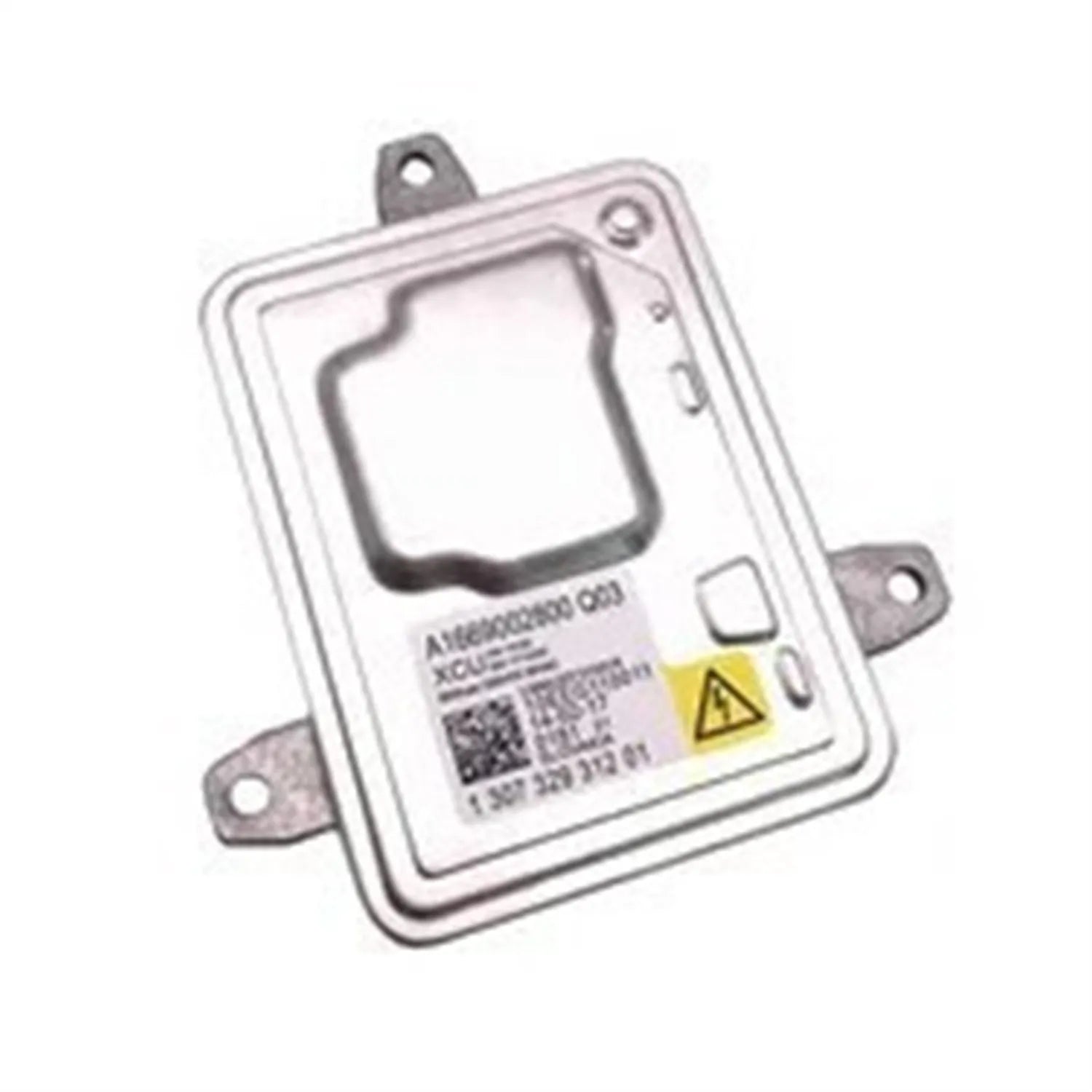 Metal headlight ballast unit for car, dimensions 14cm by 11cm by 4.5cm