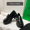 British wide fit loafers in patent leather and matte finishes with rubber sole