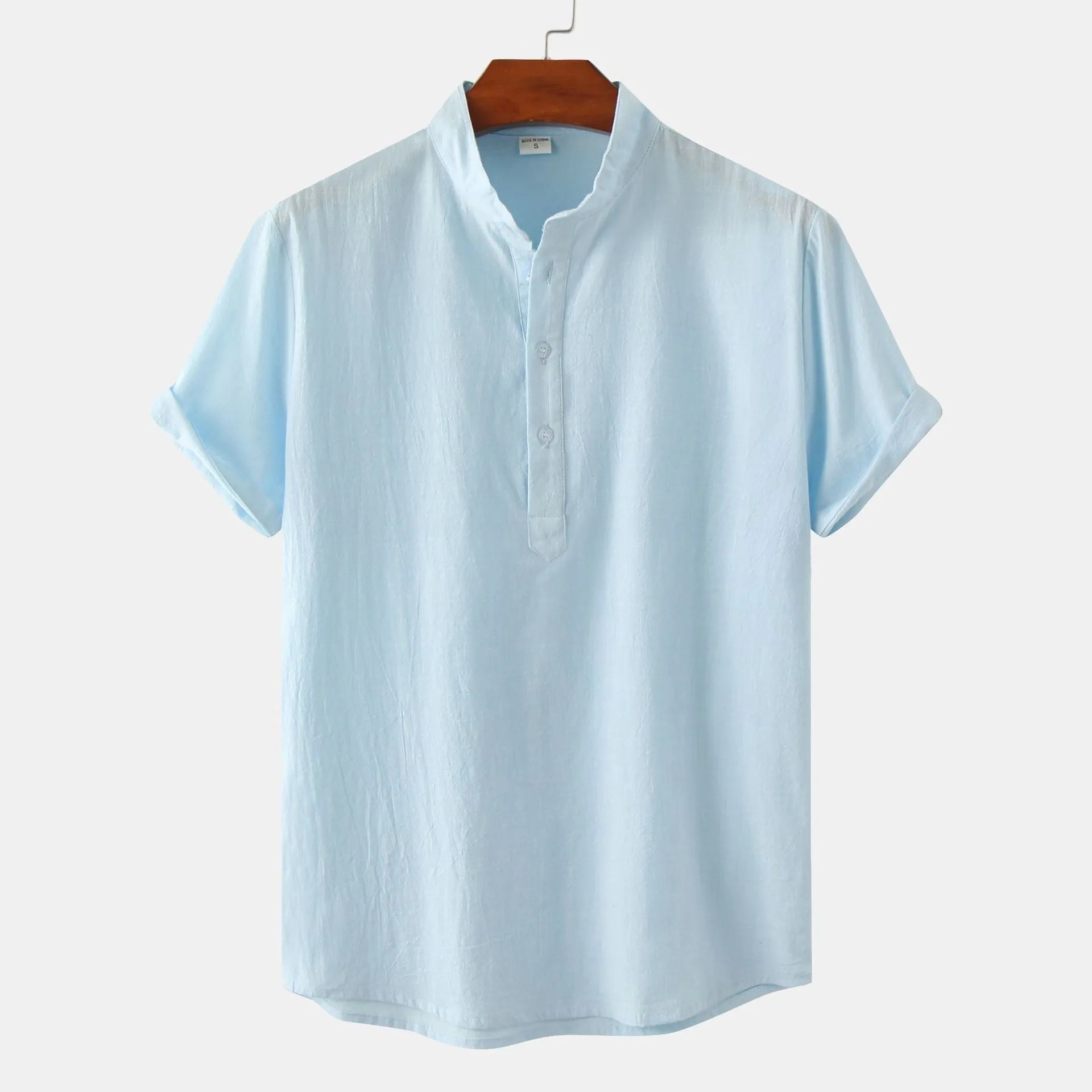 Men's casual short sleeve pullover shirt with floral print, available in multiple colours, sizes S to 2XL