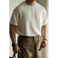 Women's loose casual top with raglan sleeves in terry texture fabric