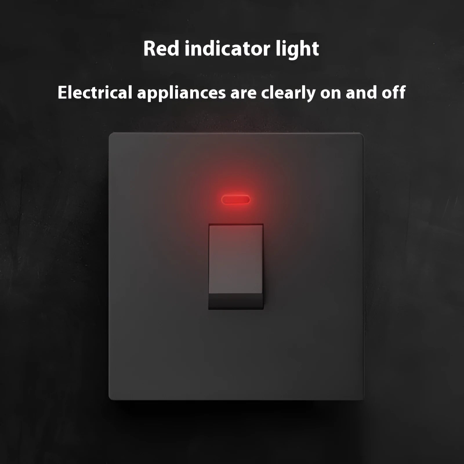Industrial water heater air conditioner switch with indicator light panel in gold, grey, or white